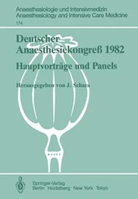 Produktbild von Deutscher Anaesthesiekongreß 1982