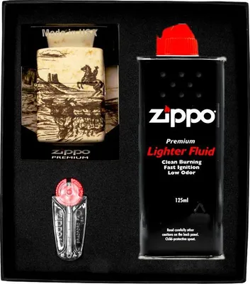 Obrázek produktu pro Sada zapalovačů ZIPPO WILD WEST SCENE DESIGN dárek No1