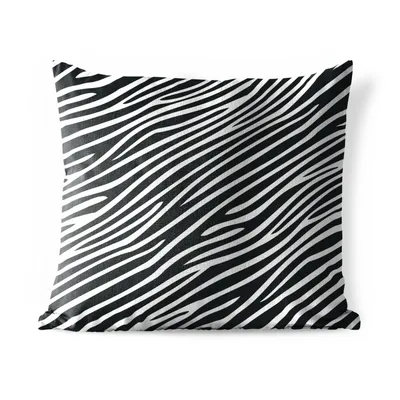 Produktbild von MuchoWow® Outdoor Kissen - Tiermuster - Zebra - Schwarz - 50x50 cm - Wetterfest - Lounge Kissen - Komfortabel - Kissen mit Bild