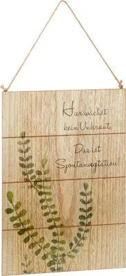 Produktbild von Schild Hier wächst kein Unkraut.....