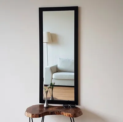 Obrázek produktu pro Skye Decor, A203- A203NOS, černá, nástěnné zrcadlo, 105x40 cm, 100% laminovaný rám