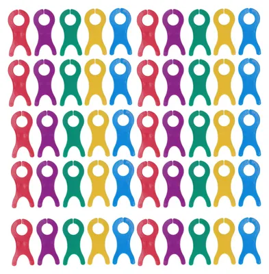 Image de 50 bobines de fil, en plastique résistant, taille idéale, légères, couleurs vives, pour le tissage, la couture et le bricolage