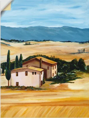 Produktbild von ARTland Wandbild, selbstklebend Sommer in der Toskana Größe: 45x60 cm