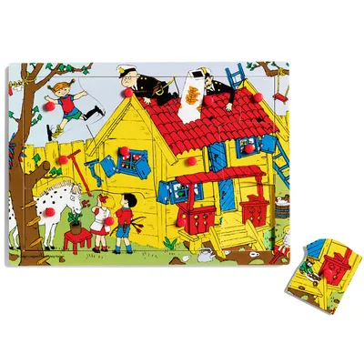 Image de Puzzle à encastrer en bois, 12 pièces