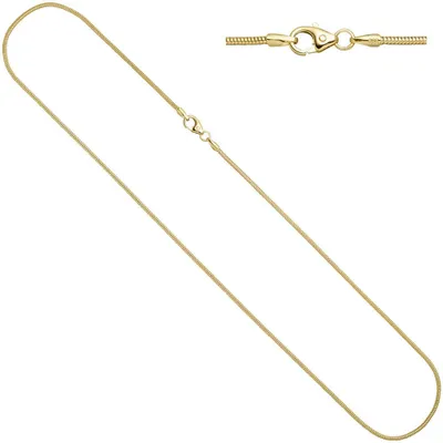 1-6mm-Schlangenkette-585-Gelbgold-45cm