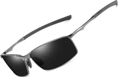 Produktbild von Polarisierte Sport-Sonnenbrille für Herren, UV400 Schutz, Aluminium Magnesium Rahmen