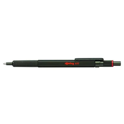 Produktbild von rOtring 600 Kugelschreiber | mittlere Spitze | Schwarze Tinte | Grüner Schaft | nachfüllbar