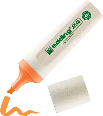 Produktbild von Edding 24 EcoLine, 1 Stück(e), Orange, Meißel, Tinte auf Wasserbasis, Deutschland