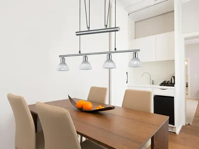 Produktbild von Trio Leuchten LED-JoJo-Pendelleuchte "Levisto" in Nickel matt, Glas alabasterfar