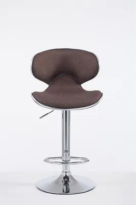 Produktbild von Barhocker Las Vegas V2 Stoff chrom braun