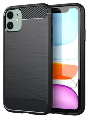 Obrázok produktu pre Techsuit Carbon Silicone kryt na iPhone 11 – čierny