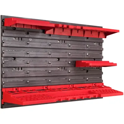 Produktbild von Lagersystem Wandregal 58x39 cm, Werkzeughalterungen, Schüttenregal Sichtlagerkäs