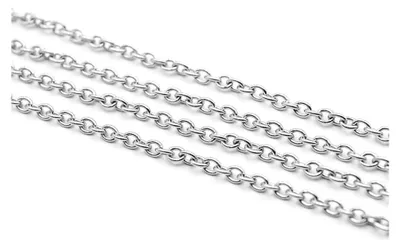 Produktbild von Gliederkette aus 304 Edelstahl 3x2 1 m für DIY Schmuckgestaltung
