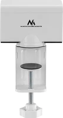 Produktbild von Maclean MC-470 Tischhalterung für Steckdosenleiste von 40 bis 70mm Kabelmanagment für Schreibtisch/Tischplatte Mehrfachsteckerleiste Befestigung Organizer (Weiß)
