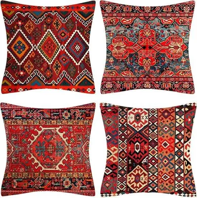 Produktbild von Famanu Kissenhüllen mit Tribal- und Orientalischen Mustern - 4er Set