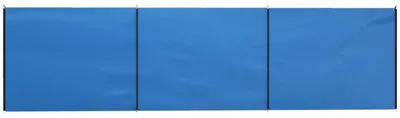 Produktbild von Outsunny Windschutz Camping Sichtschutz mit 4 Stahlstangen Tragetasche Blau