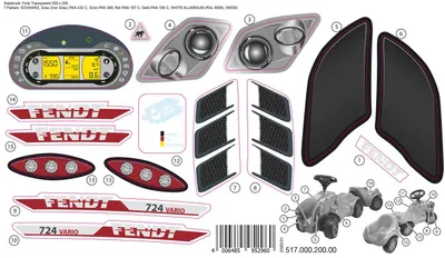 Zdjęcie produktu dla Rolly Toys Aufkleber rollyMinitrac Fendt Vario 724
