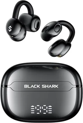 Produktbild von Black Shark T19 Open Ear Kopfhörer Kabellos Bluetooth Clip-On, 5g Leicht, Adaptive Klangqualität, 50H Akkulaufzeit, LED, DNN Anrufe, Sport & Gaming