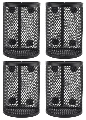 Produktbild von Magnetischer Stifthalter, Metallgeflecht, halbrund, multifunktional, großes Fassungsvermögen, stationärer Organizer, Aufbewahrungskorb für Zuhause, Sc