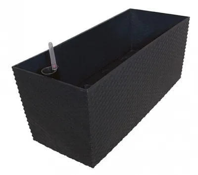 Produktbild von Kunststoff Blumenkasten Rato Case L 60 cm anthrazit mit Wasserspeicher