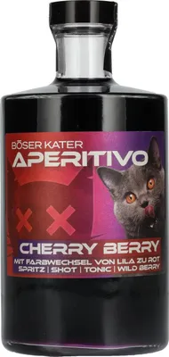 Image de BÖSER KATER Aperitivo Cherry Berry Farbwechsel 15% Vol. 0,5l