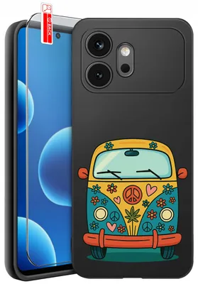 Obrázek produktu pro Krytí pro Honor 600 – designy | Matný silikonový obal + tvrzené sklo 9H