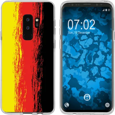 Produktbild von PhoneNatic Case kompatibel mit Samsung Galaxy S9 Silikon-Hülle WM Deutschland M6