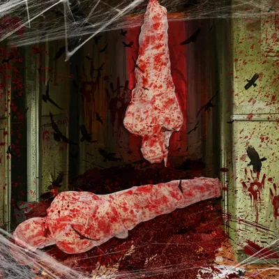Productafbeelding van Lijkfiguren, set van 2, hangend, Halloween decoratie, wit