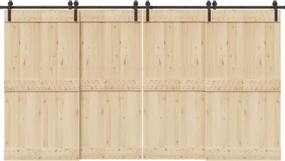 Immagine prodotto di vidaXL Set di ferramenta per porte scorrevoli 400 cm acciaio nero