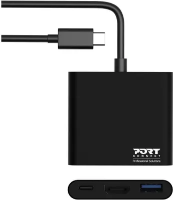 Immagine prodotto di Port DOCKING MINI TYPE C HDMI + USB3 + USB-C PD