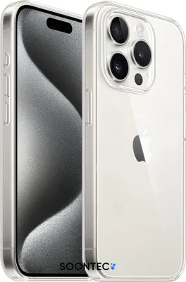 Produktbild von Backcover, SOONTEC Hülle für iPhone 15 Pro, Clear Case, Eleganter Schutz für Smartphon aus transparentem Premium Acryl