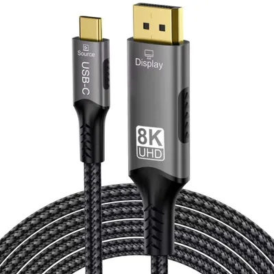 Immagine prodotto di Cavo USB-C a DisplayPort DP1.4 PremiumCord, 8K@60Hz e 4K@120Hz, 2 metri – ku31dp13
