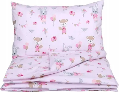Obrázek produktu pro Dětské ložní prádlo 100x135 + 60x40 liška a králík Babymam