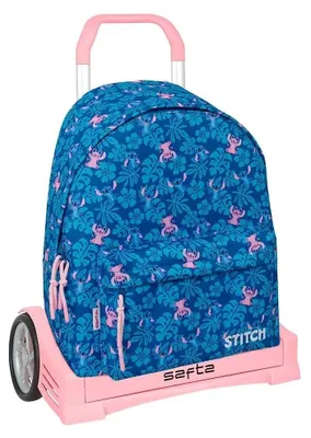 Obrázok produktu pre Batoh Safta Evolution Stitch Lio, objem 20,79 litra, s kolieskami, modrej farby, pre deti, univerzálna veľkosť