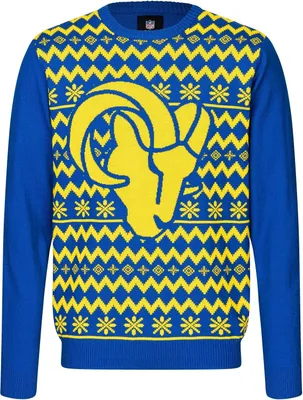 Produktbild von NFL Los Angeles Rams Ugly Sweater Big Logo 2-Color Christmas Pullover Weihnachten XL