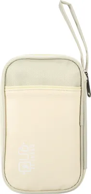 Produktbild von Elektronischer Organizer für Kabel,Kabeltasche Elektronische Tasche Universal Kabelorganizer Tasche, Reisekabel Organizer 19x12x3.5cm Beige