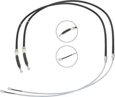 Produktbild von RIDEX Handbremsseil Seilzug Feststellbremse für VW Polo Schrägheck (6R1, 6C1) Rechts Links Hinten 124C1409