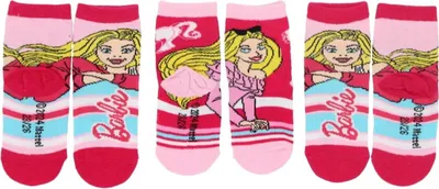 Obrázek produktu pro Dětské ponožky Barbie - 3 balení ponožek pro malé módní návrhářky 23/26