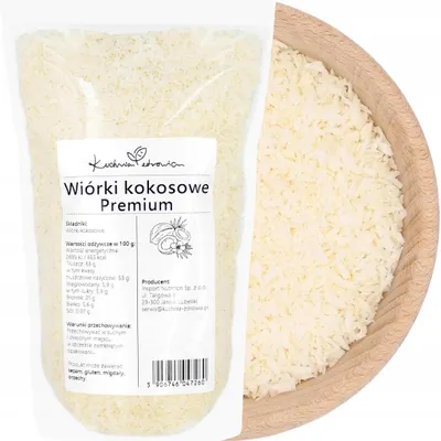 Produktbild von Kokosraspeln PREMIUM 500 g - aromatisch - für Backen, Desserts und Toppings
