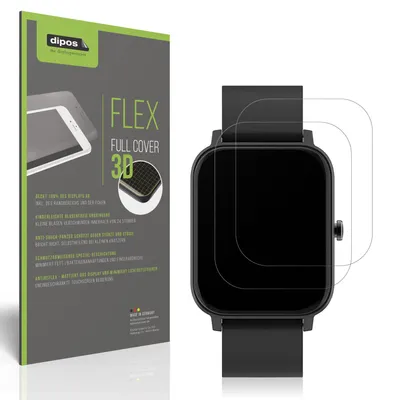 Produktbild von 2x Full Cover Schutzfolie matt für Matast Smartwatch Panzerfolie Anti-Shock