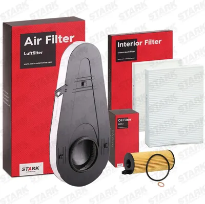 Produktbild von STARK Filterset Inspektionspaket Filtersatz für BMW 5 Touring (F11) 5 Limousine (F10) 7 (F01, F02, F03, F04) 5 GT (F07)
