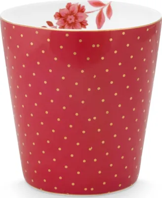 Produktbild von PIP STUDIO Royal Dots dark pink Becher ohne Henkel 0,23 l