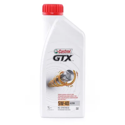 Produktbild von 1 Liter CASTROL 5W-40 GTX A3/B4 MB 229.3 BMW Longlife-01 VW 502 00 VW 505 00