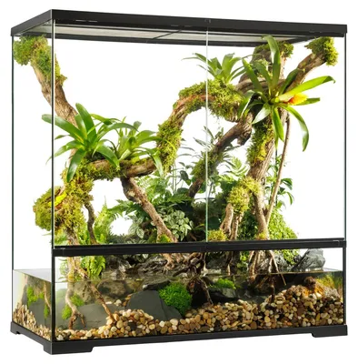 Immagine prodotto di Terrario, paludario Exo Terra EX - Pro Paludarium™ Large X-Tall 90 x 45 x 90 cm con scarico a fondo, sistema di drenaggio, senza decorazioni