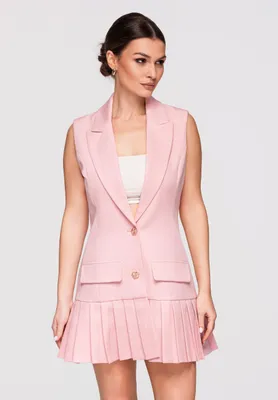 Produktbild von LARICA Mini Kleid V-Ausschnitt Etuikleid für Damen LA-OM-DLR303 rose L