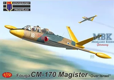 Image de Usines métallurgiques de Prostejov KPM72243 Fouga CM-170 Magister « Over Israel »