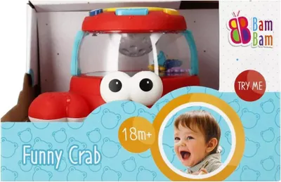 Zdjęcie produktu dla BamBam Krabik Muzyczny Interaktywna Zabawka od 18 miesiąca