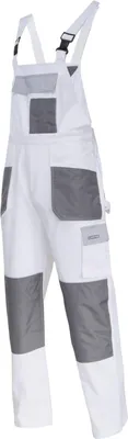 Produktbild von Weiss-Graue Latzhose 100% Baumwolle, "Xl (56)", Ce, Lahti