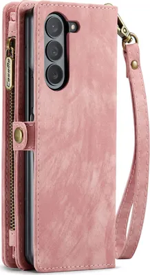 Produktbild von Für Samsung Galaxy Z Fold5 5G CaseMe Kunstleder Handy Tasche mit Reißverschluss