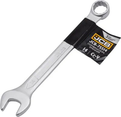 Obrázok produktu pre JCB | Kombinovaný kľúč 14MM, račňový kľúč, kombinovaný kľúč, otvorený kľúč, otvorený kľúč, račňový kombinovaný kľúč